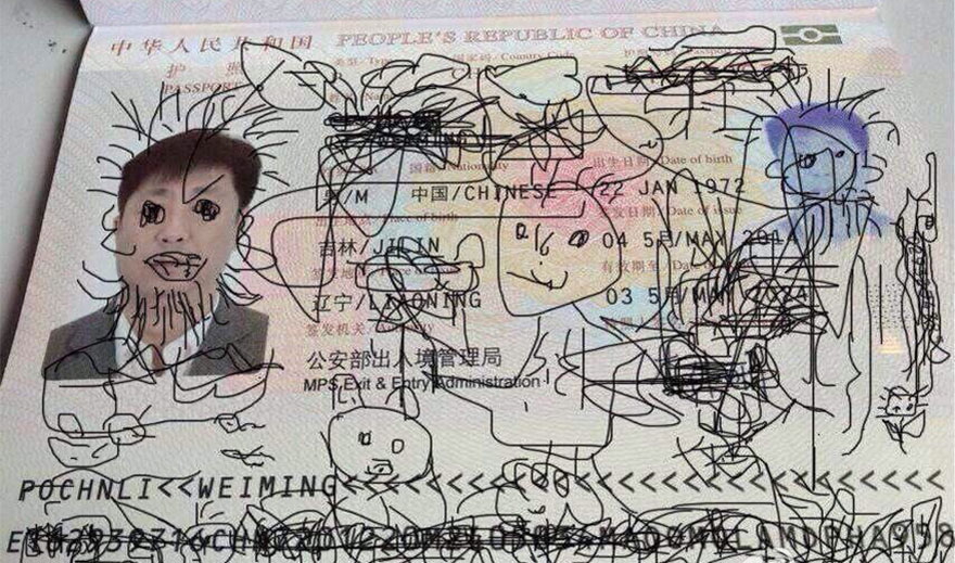 chinese-passport-doodles-stuck-airport-children-2