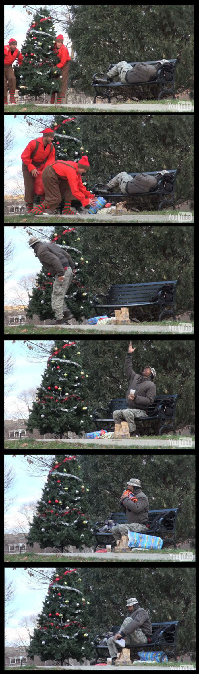 funny-homeless-Christmas-tree-gift-elf-costume